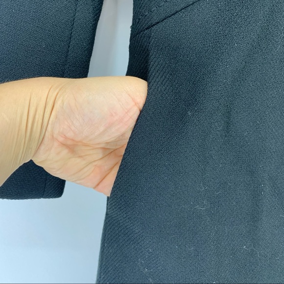 Kate Spade Wool Tiera Coat Black Pink 2 - Picture 6 of 8